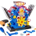 thumbnail image 1 of Kit de construcción STEM, nuevo modelo de motor V6 con luces y sonidos, 1 of 6