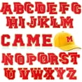 thumbnail image 1 of Parches autoadhesivos con letras de chenilla WILLBOND de la A a la Z, 52 unidades, 1 of 7
