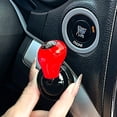 thumbnail image 4 of Car Joystick Push to Start Button Cover, Push Start Button Cover, Metal Push to Start Rocker Lever Accessories, Car Starter Engine Started Stop Button Cover for Vehicles - Color C, 4 of 10