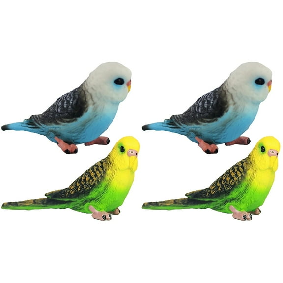 2 PCS Artificial Small Birds Home Greening Decoration Figurines Kids Child