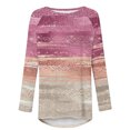 thumbnail image 4 of FAIWAD Tuniques à Manches Longues pour Femmes Col Rond Imprimé Tendance Grande Taille Chandail, 4 of 5