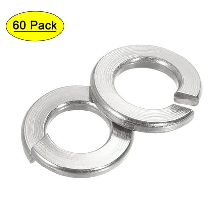 

Uxcell 1/4-Inch 304 Stainless Steel Spring Lock Washer Split Lock Washer 60 Pack