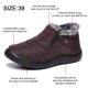thumbnail image 2 of Botas de invierno impermeables, botas de nieve de invierno, botas de tobillo cálidas para exteriores con forro de piel para hombres y mujeres, 2 of 5