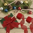 thumbnail image 4 of Natural Jute Burlap Wired Ribbon for Gift Wrapping, Christmas Tree Ribbons, Crafts, Wreaths, Thanksgiving - 1 1/2 Inch x 10 Yards, 2 Rolls, 4 of 7