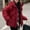F-420Red, variant on ZHOGXU Women's Hooded Coat With Pocket Long Sleeve Solid Color Zipper Thickened Warm Comfortable Fashion Jacket For Casual Daily Wear Black L