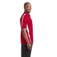 thumbnail image 2 of Sport-Tek ®  Posicharge ®  Micro-Mesh Colorblock Polo. St685 2Xl True Red/ White, 2 of 3
