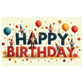 thumbnail image 4 of LUUFILx Happy Birthday Backdrop Banner Photography Props Party Supplies Decorations Background Celebration Party Decors Event Banner, 4 of 9