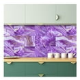 20 Sheets Tile Stickers 6x6in Purple Marble Peel and Stick Vinyl Self