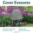thumbnail image 2 of Sunnydaze Outdoor Flat-Top Polyresin Landscape Rock Septic Cover with Stakes - Gray - 11" - 2pk, 2 of 10