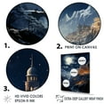 thumbnail image 3 of Designart "Starlit Bethlehem Christian Scenery I" Christianity Floater Framed Canvas Art Print, 3 of 5