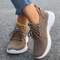 thumbnail image 2 of Obersheen Women's Walking Shoes Lightweight Breathable Mesh Casual Sneakers Soft Sole Athletic Shoes (Brown,6.5), 2 of 8
