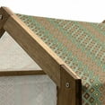 thumbnail image 5 of Ethnic Pet House, Mosaic Style Pattern with Accents Symmetric Triangles Folkloric Elements, Outdoor & Indoor Portable Dog Kennel with Pillow and Cover, 5 Sizes, Multicolor, by Ambesonne, 5 of 5