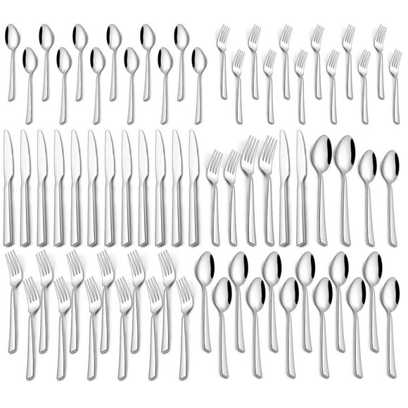 Juego de cubiertos Yoehka 60 piezas para 12 piezas de acero inoxidable