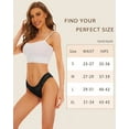 thumbnail image 4 of Sunm Boutique Seamless Underwear for Women Lace Panties No Show Bikini Underwear Sexy Cute Cheeky Hipster Stretch High Cut, 4 of 6