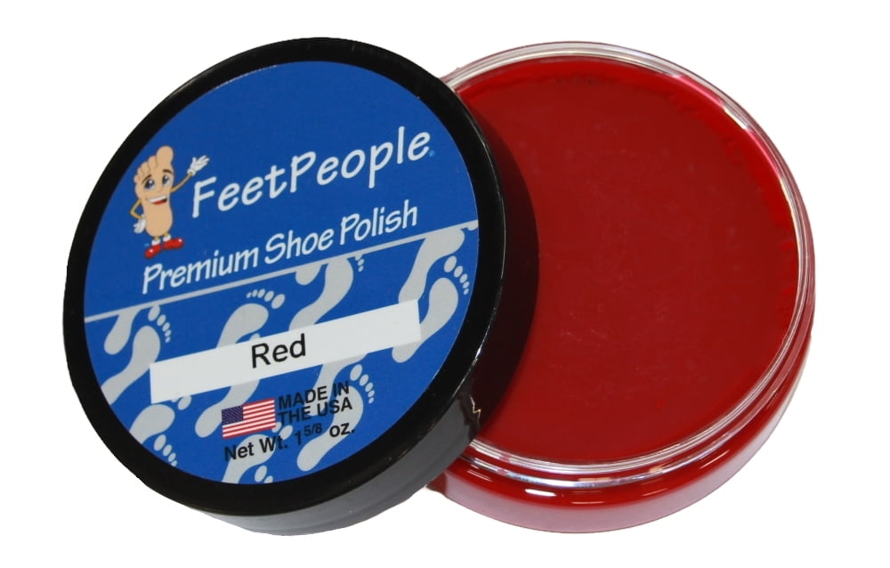 Premium Shoe Polish, 1.625 oz, Red 