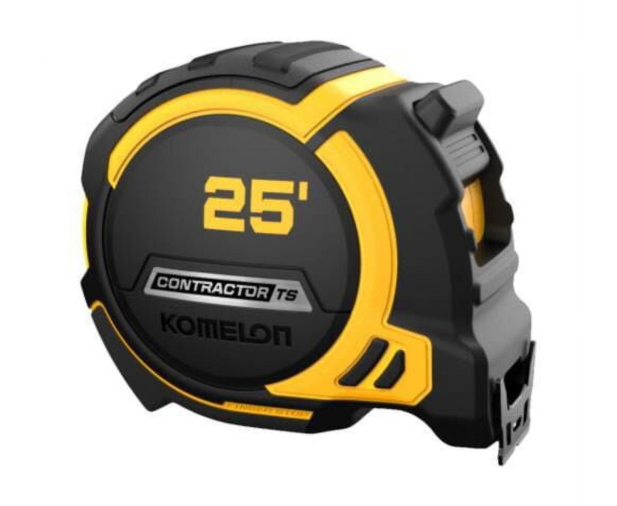 Komelon USA Contractor TS Wide-Blade Tape Measure, 1-1/4 in x 25 ft, Black/Yellow - 1 EA (416-93425)