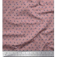 thumbnail image 1 of Soimoi Poly Georgette Fabric Leaves & Floral Shirting Print Sewing Fabric Yard 52 Inch Wide, 1 of 1