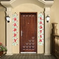 thumbnail image 6 of Happy Easter He Is Risen Porch Sign Banner Happy Easter Door Banners Hanging Decorations for Home Outdoor Indoor Wall Front Door Decor, 2 Pcs, 6 of 6