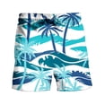 thumbnail image 5 of Puntoco Pantalones Cortos De Playa Para Hombre Con Bolsillo Con Cordón Estampado Pantalones Cortos De Tres Cuartos Amarillo Xxxl, Pantalones Cortos Hombre, 5 of 5
