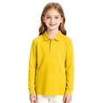 thumbnail image 6 of GrmtClth Boys School Uniform Traditional Collar Polo Shirts Soft Cotton Fabric Primary School Casual Tops Yellow 5-6Years, 6 of 7