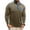Khaki, variant on Mens Fashion Long Sleeve Polo Shirts Classic Button Solid Tees Casual Moisture Wicking Golf Work Shirts with Pocket