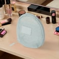 thumbnail image 5 of Unique Bargains 1 Pc Mesh Hand-held Sundries Makeup Bag Gray 4.92in, 5 of 5