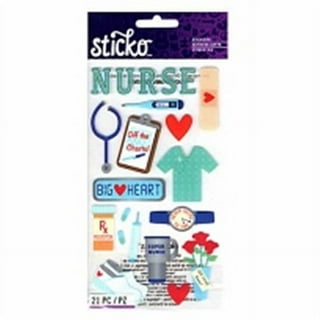 33 Designs Nurse Stickers for Water Bottles and Laptop, Nursing Stickers  for Nurse Students, Nurses, and Healthcare Workers, Waterproof, Reusable,  No Residue Vinyl Decal Nurse Gift 