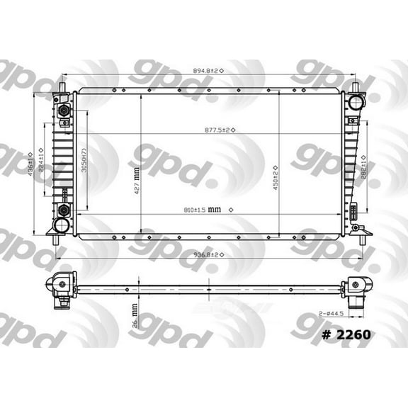 Radiator Fits select: 1999-2003 FORD F150, 2004 FORD F-150 HERITAGE
