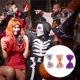 thumbnail image 3 of Ganchos de pelo de 3 piezas con estampado de Halloween para mujeres en color púrpura y rosa, 3 of 5