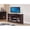 Cherry, variant on ACME Anondale 3-Drawer Wooden TV Stand with Glass Doors in Cherry