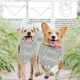 thumbnail image 4 of 1 Pc Pet Dog Bandana 30.7x14.9inch(78x38cm) Party Animal Balloon Triangle Pet's Bandana Adjustable Comfortable Pet Bibs Washable Cotton Scarf Kerchief for Large Dog Pet Festival Grey, 4 of 6
