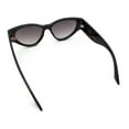 thumbnail image 7 of Womens Thick Temple Mod Cat Eye Plastic Fashion Sunglasses Tortoise - Smoke, 7 of 7