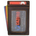 thumbnail image 4 of CAZORO Mens Leather Money Clip Magnet Front Pocket Wallet Slim ID Card Case, 4 of 35