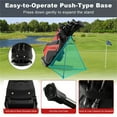 thumbnail image 5 of Segmart Lightweight Golf Stand Bag with 6-Way Divider, 8 Pockets & Auto Stand - Water-Resistant Portable Carry Bag for Travel, 6lbs, Red, 5 of 8