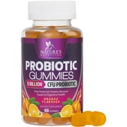 Probiotics for Digestive Health Gummies - 6 Unique Strains for Daily Immune Support & Gut Health, Supports Constipation, Gas & Bloating - Best Probiotic Supplement Gummy for Women & Men - 60 Gummies