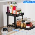thumbnail image 2 of Organizador de especias extraíble para gabinete, organizador de especias de 2 niveles para gabinete, estante de especias vertical de altura ajustable para gabinete de cocina (11.9'' de ancho x 10.8'', 2 of 8