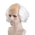 thumbnail image 4 of Peluca calva para Halloween, Cosplay, circunferencia de la cabeza, 58 ~ 60cm, peluca para fiesta de disfraces, peluca calva de científicos locos para, 4 of 8