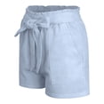 thumbnail image 3 of Lullu Girls High Waist Shorts Summer Casual Loose Shorts with Belt Pockets, Sizes 4-14, 3 of 7