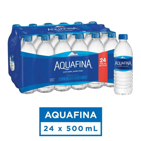 Aquafina Purified Water, 500mL Bottles, 24 Pack, 24x500mL
