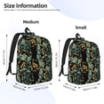 thumbnail image 3 of Honeii Lilies Flowers Print Canvas College Laptop Backpack, Durable Rucksack Travel Notebook Bag School Backpack Book Bag for Men Women-Medium, 3 of 7