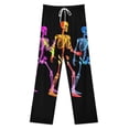 thumbnail image 3 of Dancing Skeletons Women's Pajamas Pajama Pants Women's Sleepwear Lounge Sleep Bottoms Stretch with Pockets, 3 of 7