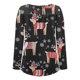 thumbnail image 5 of Pntutb Mujer Casual Suelto Cuello Redondo Botón Manga Larga Estampado De Navidad Top Pntutb Pntutb-6220, 5 of 5