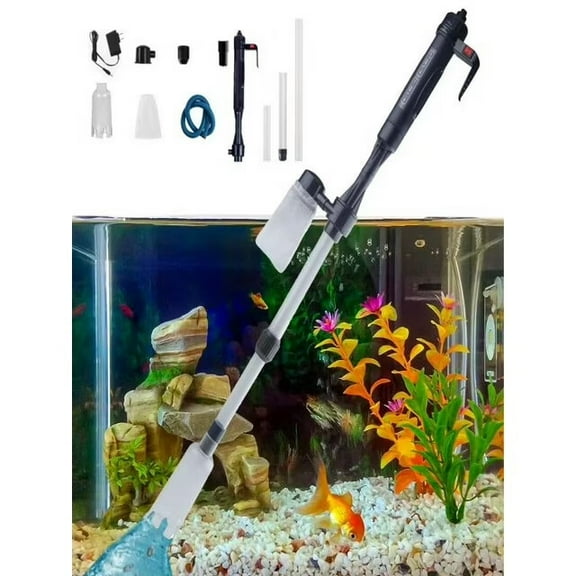 4-in-1 Electric Aquarium Gravel Cleaner Automatic Siphon Vacuum for Water Changer,Washing Sand Aquarium Cleaning Tools,Aquarium Cleaning Tools
