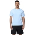 thumbnail image 3 of Weilanxin Swim Shirts Short Sleeve for Men Quick Dry Running UPF50+ Sun Protection Rash Guard Top LightBlue+White M, 3 of 8