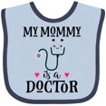 thumbnail image 3 of Inktastic Mommy is a Doctor Baby Girls Baby Bib, 3 of 4