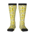 thumbnail image 1 of Fotbe Banana Calcetas Divertidas Estampadas para Hombre y Mujer, Calcetas de Algodón hasta la Rodilla para Caminar, Correr, Enfermería y Embarazo, 1 of 6