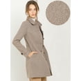 thumbnail image 2 of INSPIRE CHIC Women's Peter Pan Collar Single Breasted Winter Overcoat, 2 of 6