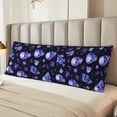 thumbnail image 2 of Fotbe Skull flower leaf purple Funda para Almohada Corporal con Diseño, Funda de Microfibra Ultrasuave de 20x54 Pulgadas, Ropa de Cama Elegante, 2 of 7