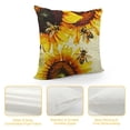 thumbnail image 4 of YINGXI Rustic Watercolor Honey Bee Bumblebee Cottagecore Throw Pillow Covers, Bee Lover Women Girls Gifts, Farmhouse Cottagecore Decorative Cushion Covers for Sofa Couch Bed 12x12in, 4 of 5