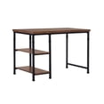 thumbnail image 3 of Riverbay Furniture Transitional Wood Desk with 2 Shelves in Brown Stained/Black, 3 of 11